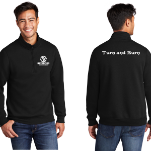 RotoBoss™ Mens Spinning Logo(White) Fleece Jacket