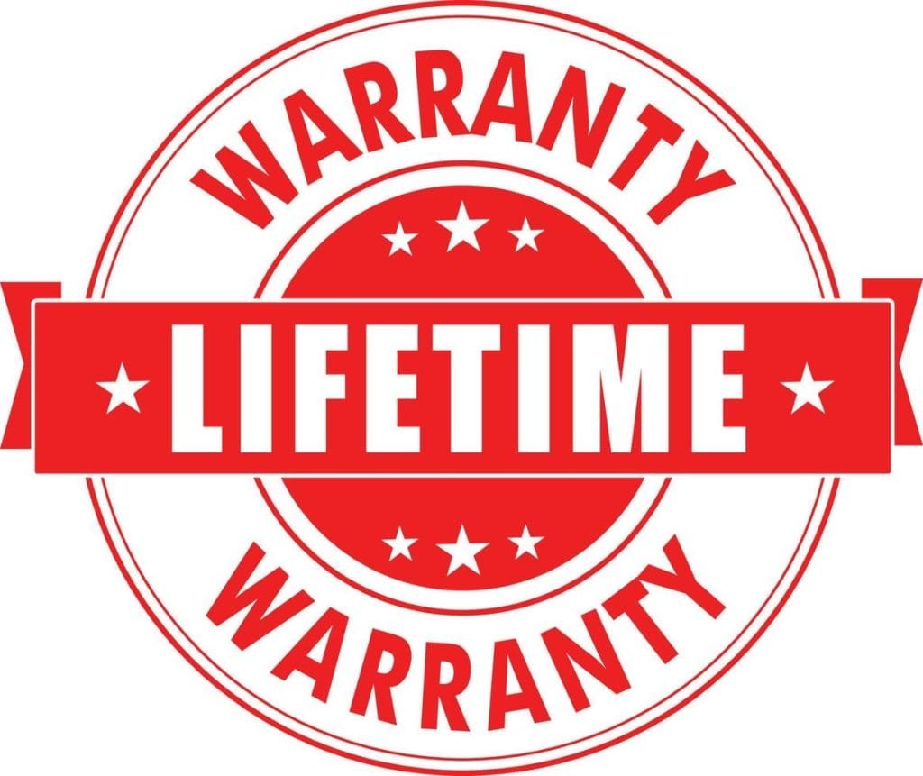 lifetime warranty stamp logo vector  x